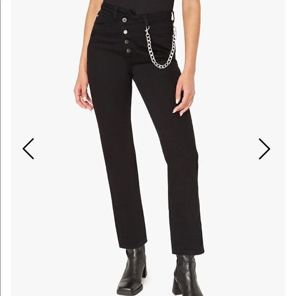 NWT WeWoreWhat Crossover Straight Leg jeans - Picture 1 of 10
